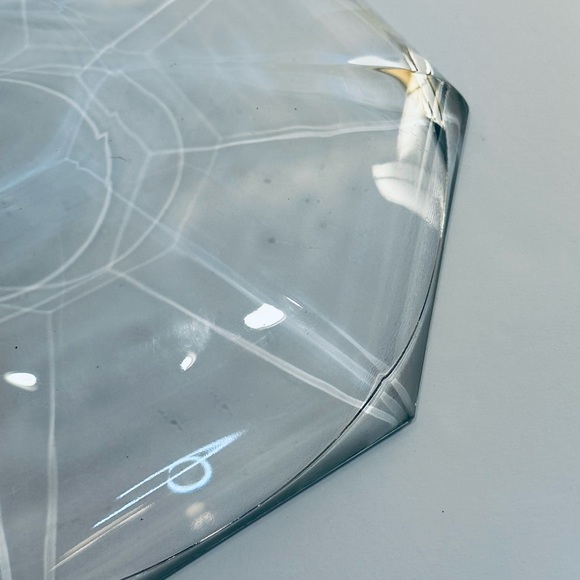 🌟HP🌟VTG 1970s Low Profile Heavy Clear Glass Centerpiece Bowl - Picture 4 of 5